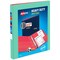 Avery Heavy-Duty Dual Color 3 Ring Binder, 0.5" One Touch Slant Rings, 135-Sheet Capacity, 0.7 Inch Wide Spine, Home, School Supplies, Office, or Organization Needs, Mint/Coral Binder (17881)